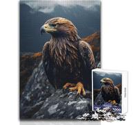 Puzzle Aquila Reale per Adolescenti 1000 Pezzi Imparare Giocando Esperienza Regalo Sincero per Occasioni Speciali Dimensioni 50x75cm