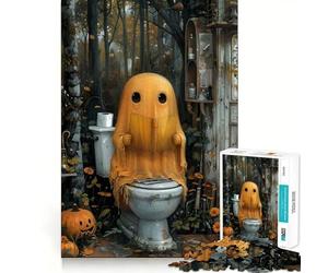 Puzzle arancione Bohoo Pooping da 1000 pezzi per adulti, regalo, stimola la memoria, rilassa la mente, taglio premium, sorpresa calda (38x52cm)