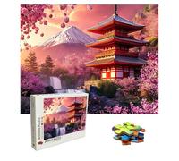 Puzzle architettura Puzzle 1000 Pezzi Montagna innevata Art Jigsaw Puzzles For Adults, Puzzles in Legno XXL 75x50 cm, Si Adattano Perfettamente Tra Loro Lettere Sul Retro, Regalo Uomo e Donna 8p-338
