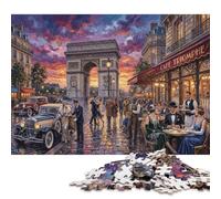 Puzzle Arco di Trionfo in Legno 1000 Pezzi, Regalo per Fan di Puzzle