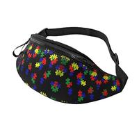 Puzzle arcobaleno Consapevolezza dell'autismo Marsupio Marsupio Moda Marsupio Mani libere per donne Uomini Escursionismo Corsa Viaggi