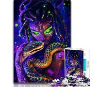 Puzzle arcobaleno donna serpente per adolescenti 1000 puzzle, aiuta il cervello ad allenarsi, giocattoli avvincenti per coltivare la pazienza, gioco di sfida unico 38x26cm