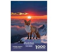 Puzzle Arctic Fox 1000 Pezzi Per Adulti E Ragazzi, Puzzle Con Sea of Clouds Sunrise, Sfida Mentale E Gioco Complesso, Regalo Per Adulti E Ragazzi 38x26cm/1000pcs