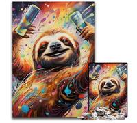 Puzzle Art Animal Bradipo da 1000 pezzi, Puzzle Impossibili per Adulti, Attività per Famiglie, Rompicapo, Decorazione per la Casa, Regalo per le Feste 50x75CM/19,68x29,52 pollici