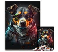 Puzzle Art Bulls Dogs da 1000 pezzi, attività per la casa per feste, compleanni e serate di giochi in famiglia, 50x75CM/19,68x29,52 pollici