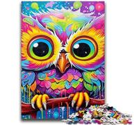 Puzzle Art Cute Owl per adulti, 1000 pezzi, gioco stimolante e gioco per famiglie con pezzi completamente interconnessi di forma casuale (38x26cm)