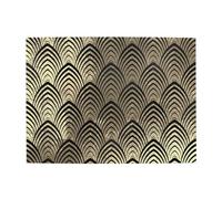 Puzzle Art Déco con conchiglie, scaglie dorate e champagne nere, 500 pezzi per adulti - Puzzle in legno per adulti e anziani