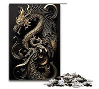 Puzzle Art Déco Drago Volante da 1000 pezzi per adulti ideale come regalo. Adatto a ragazzi dai 14 anni in su 75x50 cm.