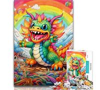 Puzzle Art Dragon Baby da 1000 pezzi per adulti e adolescenti, per gioco educativo, giocattolo, decorazione unica per la casa e regali, 50x75cm