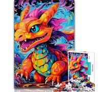 Puzzle Art Dragon Baby da 1000 pezzi per adulti e adolescenti, per gioco educativo, giocattolo, decorazione unica per la casa e regali, 38x26cm