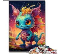 Puzzle Art Dragon Baby per adulti, puzzle in cartone da 1000 pezzi, perfetti come regali di compleanno, Natale e Halloween, dimensioni 38x26cm