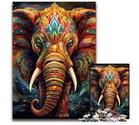Puzzle Art Elephant da 1000 pezzi, puzzle impossibili per adulti, regalo perfetto per compleanni e festività, 26X38CM/10,23x14,96 pollici.