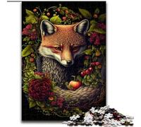 Puzzle Art Fox da 1000 pezzi per adulti e adolescenti, per ammazzare il tempo in casa e rafforzare l'amore tra coppie (26x38cm)