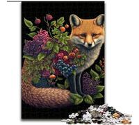 Puzzle Art Fox per adulti 1000 pezzi, per 14+ anni Allena il tuo cervello e le tue mani Gioco di Natale da regalare (26x38cm)