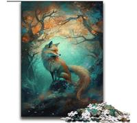 Puzzle Art Fox Under The Tree da 2000 pezzi per adulti, modelli da assemblare, attività divertenti da fare a casa, regalo di compleanno, regali da viaggio (70x100cm)