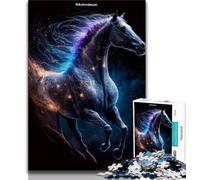 Puzzle Art Horse per adulti e adolescenti, aiuta il cervello a esercitare i giocattoli avvincenti per coltivare la pazienza e l'interazione genitore-figlio (50x75cm)