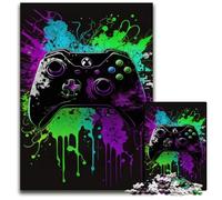Puzzle Art Neon Game per adulti, 1000 puzzle impossibili per adulti, attività divertente per famiglie, sfida mentale, regalo perfetto per adolescenti, 26X38CM/10,23x14,96 pollici.