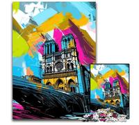 Puzzle Art Notre Dame De Paris 1000 pezzi per adulti Puzzle impossibili per adulti Regalo perfetto per le feste di Natale, Halloween, Pasqua, Capodanno 26X38CM/10,23x14,96 pollici