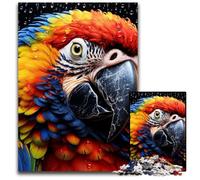 Puzzle Art Parrot da 1000 pezzi, sfida per la mente, attività educativa per adolescenti, 26X38CM/10,23x14,96 pollici