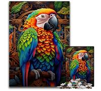 Puzzle Art Parrot per adulti, 1000 pezzi, regalo perfetto per familiari e amici, adatto dai 14 anni in su, 26X38CM/10,23x14,96 pollici.