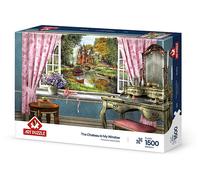 PUZZLE ART PUZZLE Castello nella mia finestra - 1500 Pezzi in Cartone per 12+