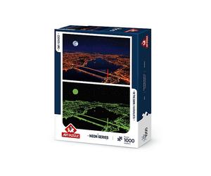 PUZZLE ART PUZZLE Illuminato Tre Ponti, Bosforo - 1000 Pezzi in Cartone per 8+