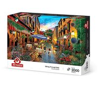 PUZZLE ART PUZZLE Italia su una Bicicletta - 2000 Pezzi in Cartone per 14+