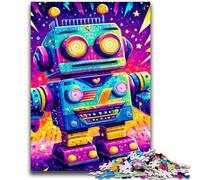 Puzzle Art Robot per adolescenti 1000 pezzi, aiuta il cervello ad allenare i giocattoli avvincenti per coltivare la pazienza, ottimo regalo (50x75cm)