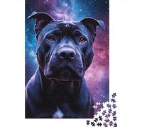 Puzzle Art Space Dogs con immagini personalizzabili, puzzle in cartone riciclato al 100% per adulti, 1000 pezzi (75x50 cm)