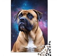 Puzzle Art Space Dogs fai da te, puzzle rettangolare in carta per bambini o bambine, regalo di compleanno 1000 pezzi (75x50 cm)
