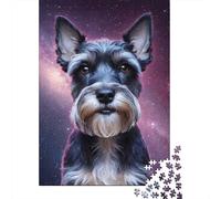 Puzzle Art Space Dogs, materiali ecologici, 100% cartone riciclato, 1000 pezzi (75x50 cm)