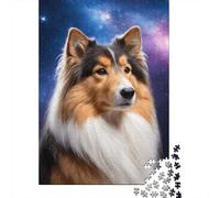 Puzzle Art Space Dogs, puzzle rettangolare in carta ad incastro preciso per adulti e bambini, 1000 pezzi (75x50 cm)