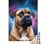 Puzzle Art Space Dogs, puzzle rettangolare in carta dura, difficile, per adulti e bambini, 1000 pezzi (75x50 cm)