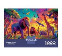 Puzzle Arte 1000 Pezzi - Animal World, Decorazione Per La Casa, Various Animals, Per Adulti E Bambini Da 12 Anni, Un Puzzle Impegnativo 70x50cm/1000pcs