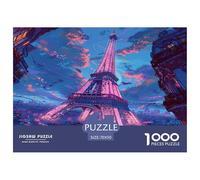 Puzzle Arte 1000 Pezzi, Der Eiffelturm, Regalo Adulti, Paris Landmarks, Rilassamento E Intelligence, Per Adulti 14+ 70x50cm/1000pcs
