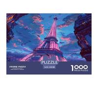 Puzzle Arte 1000 Pezzi, Der Eiffelturm, Regalo Uomo E Donna, Paris Landmarks, Per Adulti E Ragazzi, Regalo Adulti 52x38cm/1000pcs