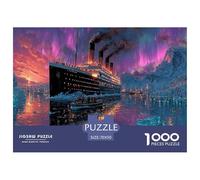Puzzle Arte 1000 Pezzi, Titanic, Rilassamento E Intelligence, Art Retro Ship, Per Adulti 14+, Divertimento Gioco 70x50cm/1000pcs