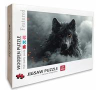 Puzzle Arte con Scatola Cloud, Wolf Puzzle Legno 1000 Pezzi Adulti 75x50cm, DIY Classici Gioco, Attività di Intrattenimento ad Alta Difficoltà, Jigsaw Per Tutta La Famiglia, Regalo Donna, S-4772