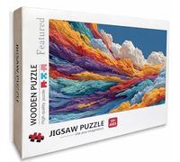 Puzzle Arte con Scatola Colore, Astratto Puzzle Legno 5000 Pezzi Adulti 156x105cm, DIY Classici Gioco, Attività di Intrattenimento ad Alta Difficoltà, Jigsaw Per Tutta La Famiglia, Regalo, I-3382