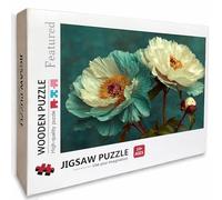 Puzzle Arte con Scatola Flower, Blu Puzzle Legno 2000 Pezzi Adulti 99x70cm, DIY Classici Gioco, Attività di Intrattenimento ad Alta Difficoltà, Jigsaw Per Tutta La Famiglia, Regalo Donna, 8-5835