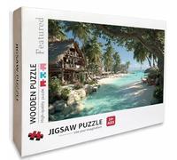 Puzzle Arte con Scatola Vista Mare, Cottagea Puzzle Legno 2000 Pezzi Adulti 99x70cm, Rompecapo, Attività di Intrattenimento ad Alta Difficoltà, Jigsaw Per Tutta La Famiglia, Regalo Uomo e Donna 8-4438