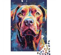 Puzzle Arte Multi-Cani per Adulti, Ritratto Astratto Animali, 1000 Pezzi Carta Riciclata, Gioco Educativo e Stimolante per Adulti 70x50cm/1000pcs