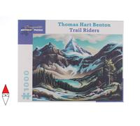 PUZZLE ARTE POMEGRANATE ARTE CONTEMPORANEA HART BENTONTRAIL RIDERS 1000 PZ
