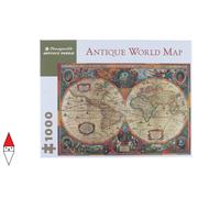 PUZZLE ARTE POMEGRANATE CARTE GEOGRAFICHE ANTIQUE WORLD MAP 1000 PZ