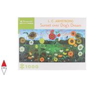 PUZZLE ARTE POMEGRANATE GRAFICA L C ARMSTRONG SUNSET DOG S DREAM 1000 PZ