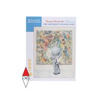 PUZZLE ARTE POMEGRANATE PITTURA 1900 NORMAN ROCKWELL THE CONNOISSEUR 1000 PZ