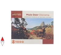 PUZZLE ARTE POMEGRANATE STORIA NATURALE MULE DEER DIORAMA 1000 PZ
