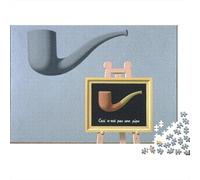 Puzzle arte René Magritte 1000 Pezzi, Divertimento Per Adulti, Multicolore Rompicapo Di Legno opere d'arte famose nel mondo, Impegnativo Puzzles museo. Per Giovani Regali