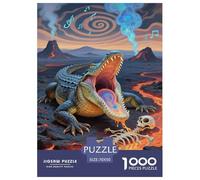 Puzzle Artee con coccodrilli e rettili Artee Difficile Sfida Gioco Educativo E Stimolante Animale Di Artework 1000 Pezzi Artee Per Adulti Bambini 70x50cm/1000pcs