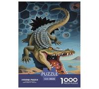 Puzzle Artee con coccodrilli e rettili Artee Jigsaw Family Game Gioco Educativo E Stimolante Animale Divertimento Gioco Da 1000 Pezzi Regalo Per Amore E Amico 38x26cm/1000pcs